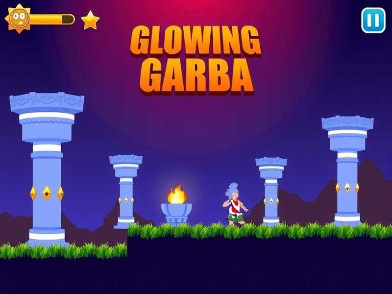 Glowing Garba Gameplay Screenshot